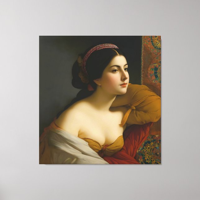 Lienzo Retrato femenino de "Giulia Isabella Lombardi" (Anverso)