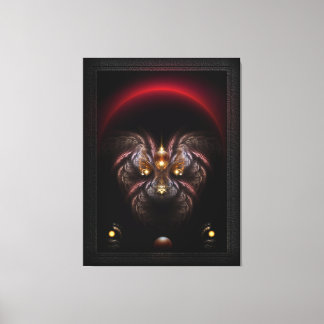 Lienzo Retrato fractal de la fantasía de la pepita alcali