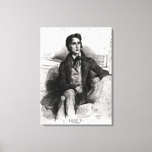 Lienzo Retrato Franz Liszt de agosto de 1832