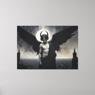 Lienzo Retrato gótico del señor Lucifer