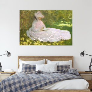 Lienzo Retrato impresionista de primavera, Claude Monet