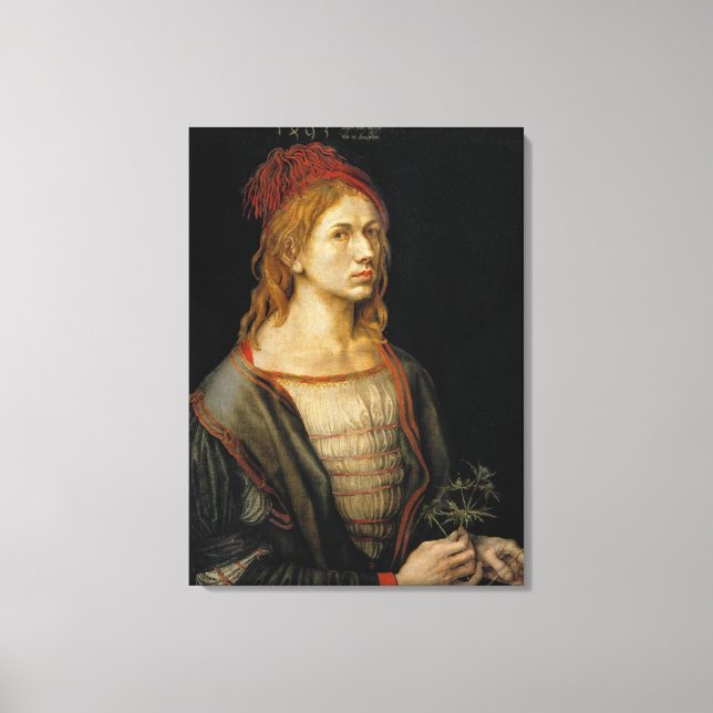 Lienzo Retrato individual Albrecht Durer 1493 (Anverso)