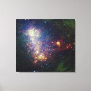 Lienzo Retrato infrarrojo que revela las estrellas y el p