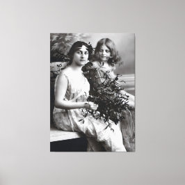 Lienzo Retrato inmaduro de madre e hija