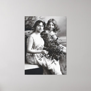 Lienzo Retrato inmaduro de madre e hija