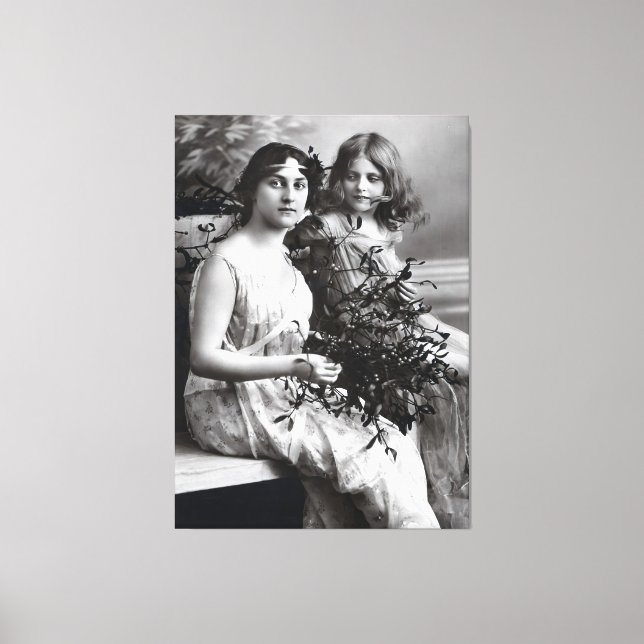 Lienzo Retrato inmaduro de madre e hija (Anverso)