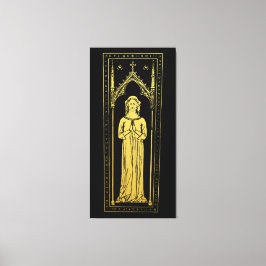 Lienzo Retrato Medieval Inglés 1300 Lady Joan Cobham