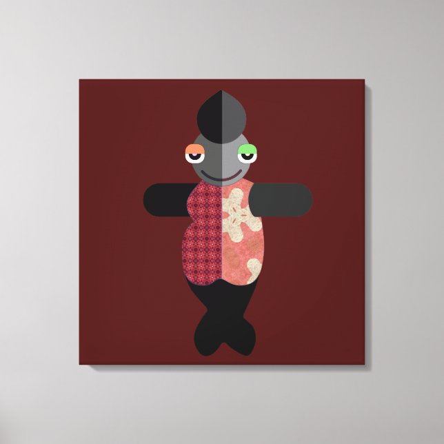 Lienzo Retrato oficial de la familia Sol-Li Clupkitz (Anverso)