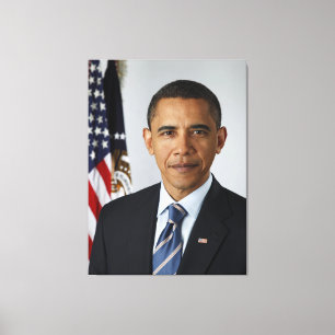 Lienzo Retrato oficial del primer mandato del presidente