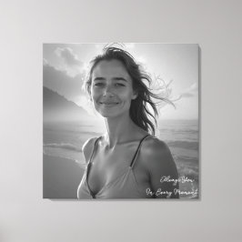 Lienzo Retrato personalizado de ella: regalo de foto simp