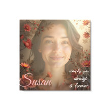 Retrato personalizado para ella: regalo de foto pe