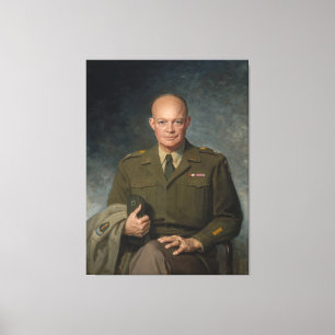Lienzo Retrato pintado de cinco estrellas del general Dwi
