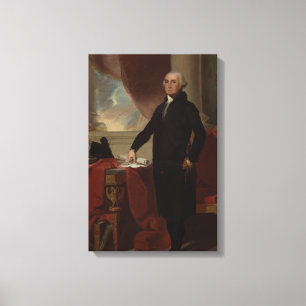 Lienzo Retrato presidencial vintage de George Washington 