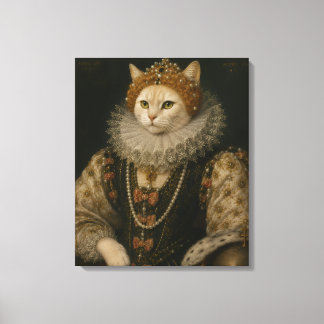 Lienzo Retrato renacentista de la reina gata Elizabeth I