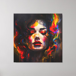 Lienzo Retrato Surrealista Audaz