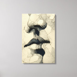 Lienzo Retrato surrealista moderno | Enlace fragmentado (