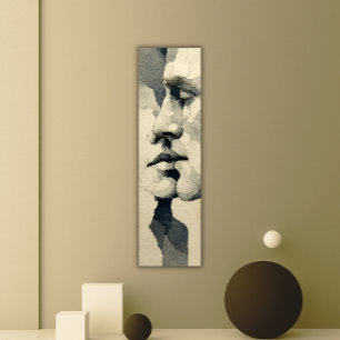 Lienzo Retrato surrealista moderno Vínculo fragmentado