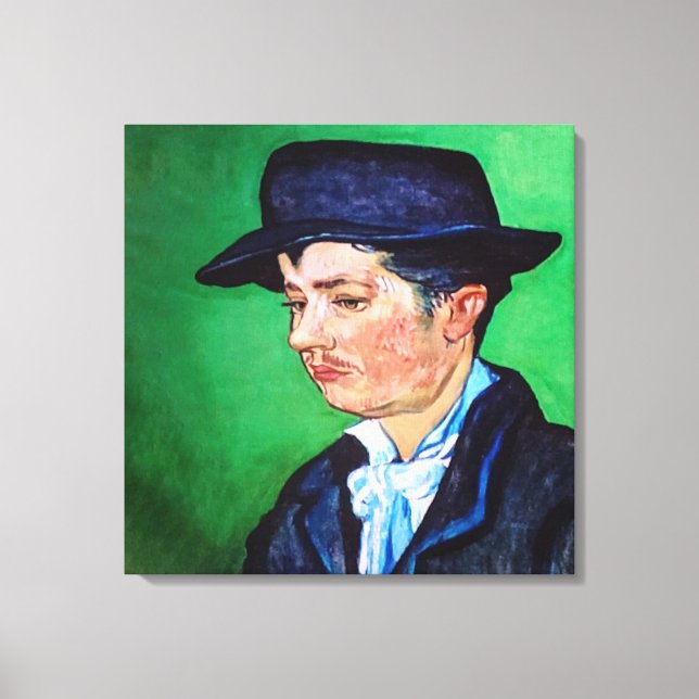 Lienzo Retrato Van Gogh de Armand Roulin (Anverso)