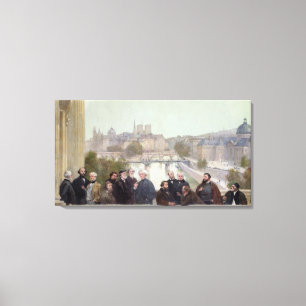 Lienzo Retratos de artistas franceses y de autores