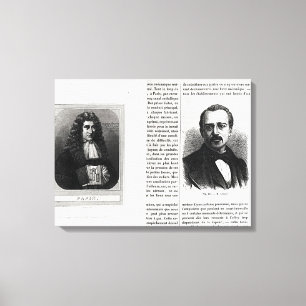 Lienzo Retratos de Denis Papin y de Etienne Lenoir