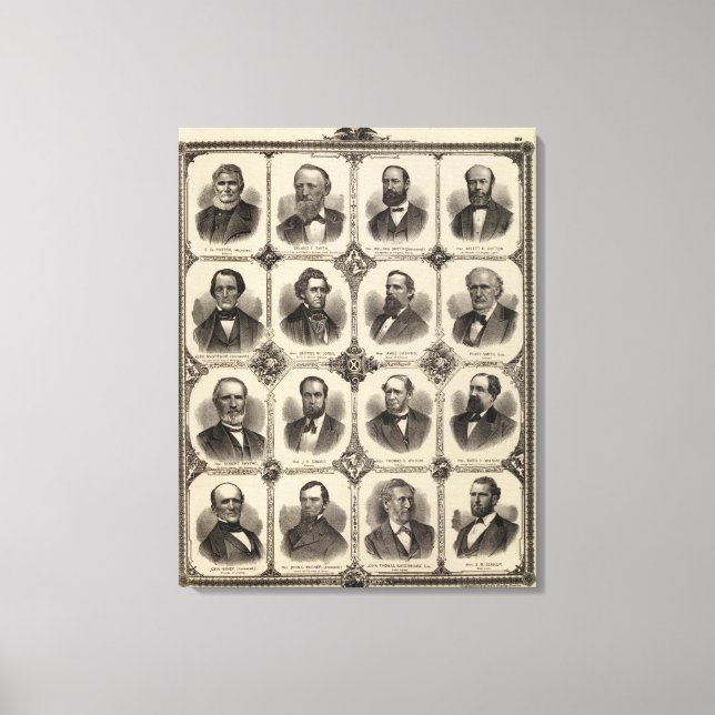 Lienzo Retratos de EG Potter, Delano T Smith (Anverso)