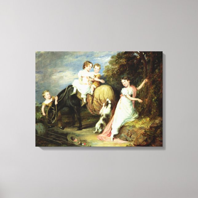 Lienzo Retratos de los hijos del Reverendo Joseph Arkerry (Anverso)