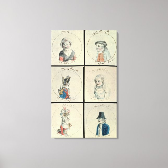 Lienzo Retratos de María I Eduardo IV (Anverso)