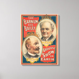 Lienzo Retratos De P.T. Barnum Y J.A. Bailey