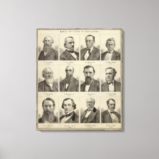 Lienzo Retratos de primeros colonos de Minnesota