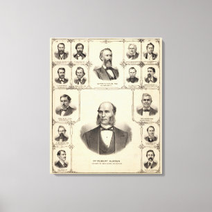 Lienzo Retratos del cazador de Roberto, nube de Aaron G