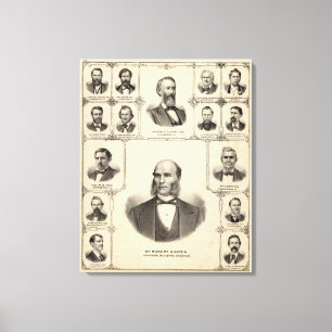 Lienzo Retratos del cazador de Roberto, nube de Aaron G