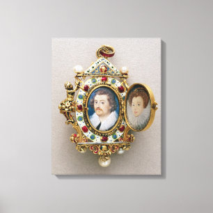 Lienzo Retratos del hombre y de la mujer desconocidos,