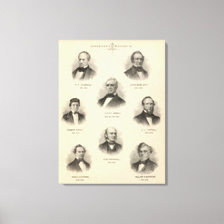 Lienzo Retratos Gobernadores de Wisconsin NP Talmadge