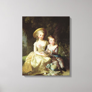 Lienzo Retratos infantiles de Marie-Therese-Charlotte