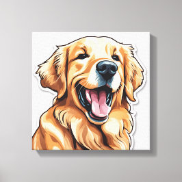 Lienzo Retriever Dorado 