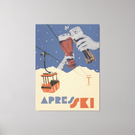 Lienzo Retro Apres Ski 