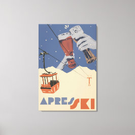 Lienzo Retro Apres Ski 