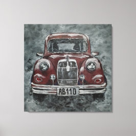 Lienzo retro, auto, coche,