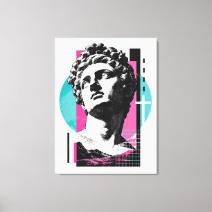 Lienzo Retro Brutalista Jesús Estatua Griega Colosenses 2