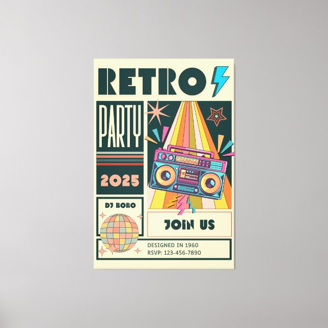 LIENZO RETRO PARTY (Anverso)