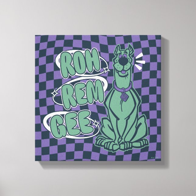 Lienzo Retro Scooby "OMG" (Anverso)