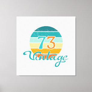 Lienzo Retro Sunset 73 Vintage Distressed