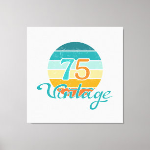 Lienzo Retro Sunset 75 Vintage Distressed