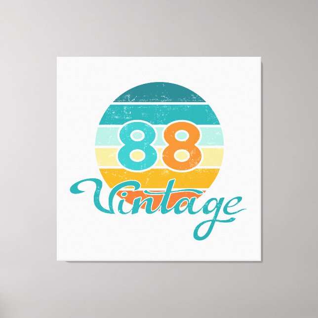 Lienzo Retro Sunset 88 Vintage Distressed (Anverso)