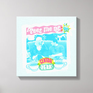 Lienzo Reúnete conmigo en Central Perk Neon Graphic