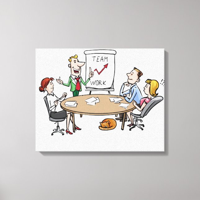 Lienzo Reunión (Anverso)