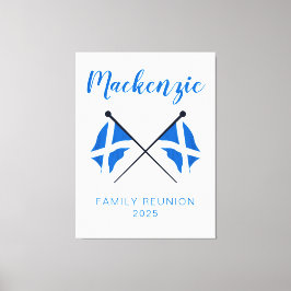 Lienzo Reunión de la familia Scotland Flags