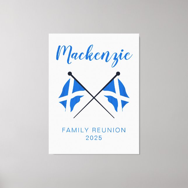 Lienzo Reunión de la familia Scotland Flags (Anverso)