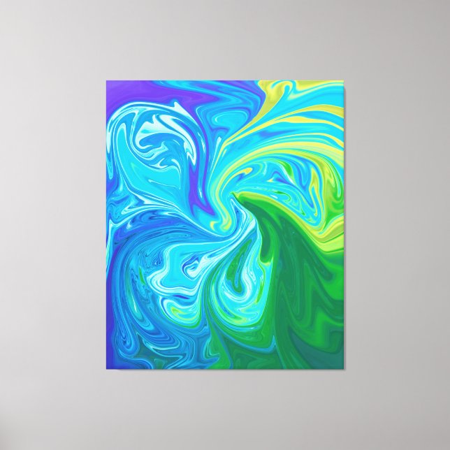 Lienzo Reunión de Waves | Mejor Bella Artes abstracto (Anverso)