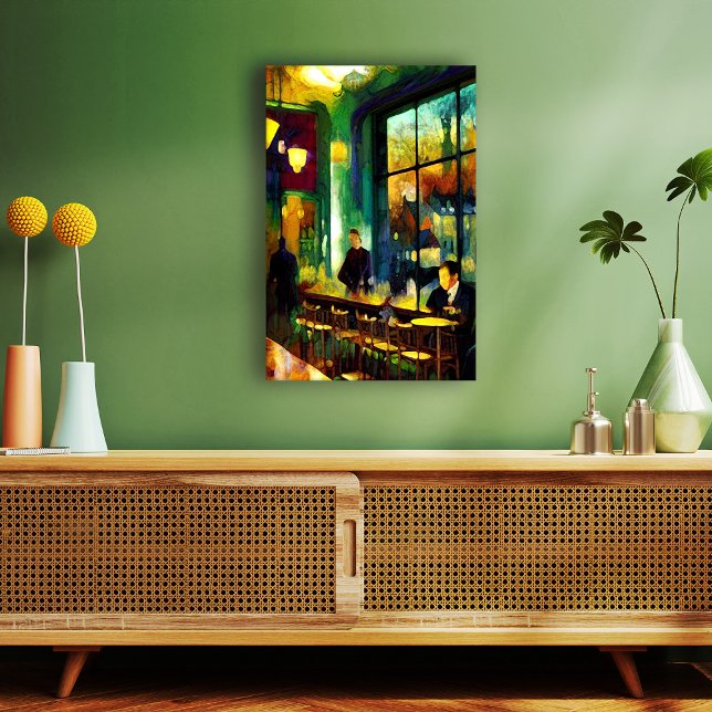 Lienzo Reunión en el café (Subido por el creador)